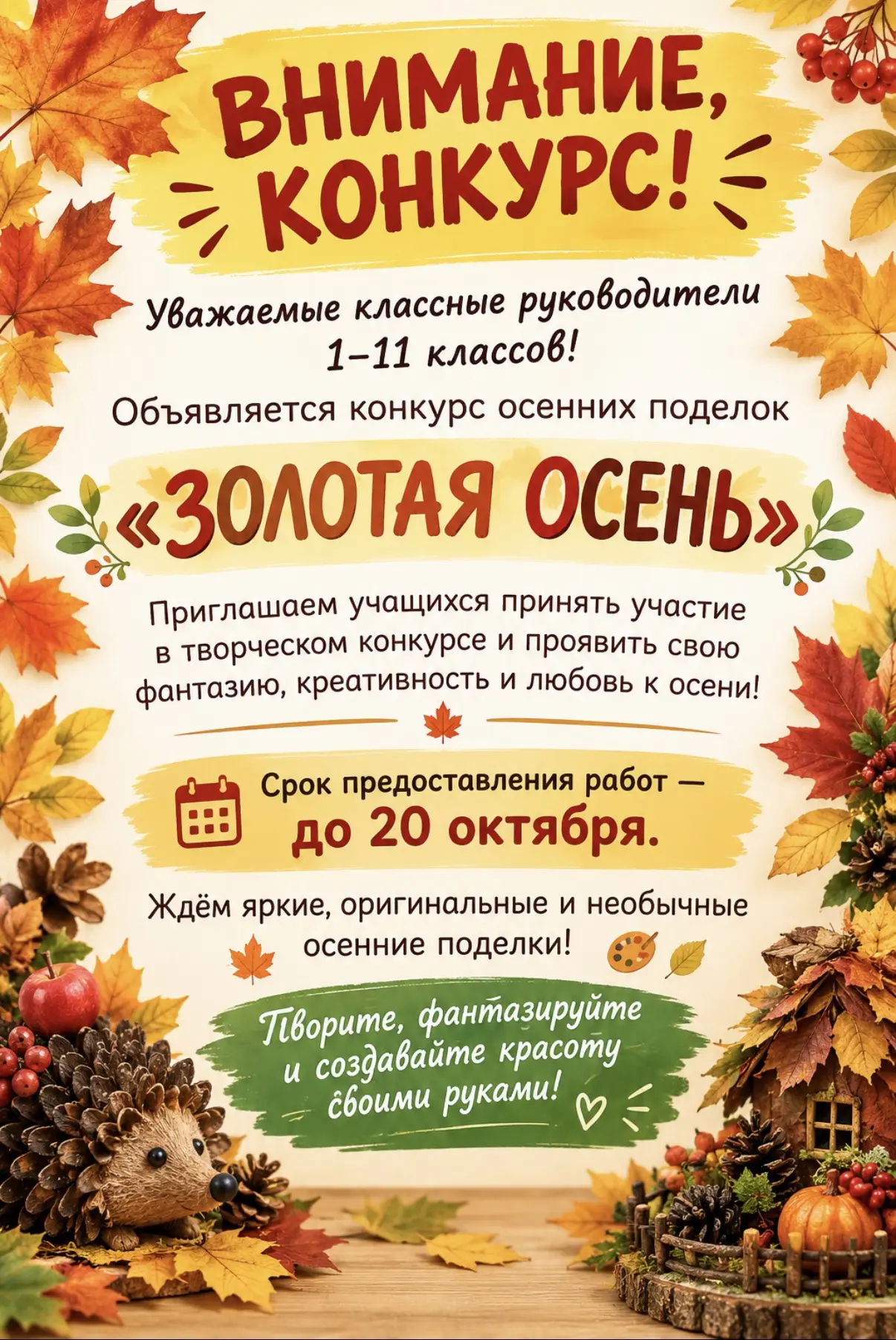 ВНИМАНИЕ, КОНКУРС! 🍂