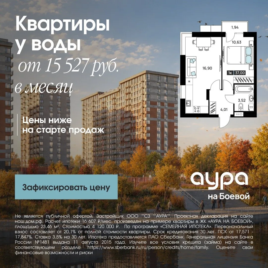 Старт продаж 2-го дома в ЖК «Аура на Боевой» в Астрахани
