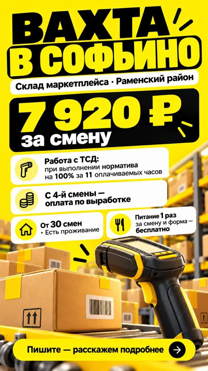 🚨🔥 ВАХТА МОСКВА / МО! 🔥🚨💰💰 ЗАРПЛАТА ОТ 170 до 230 за вахту💰💰