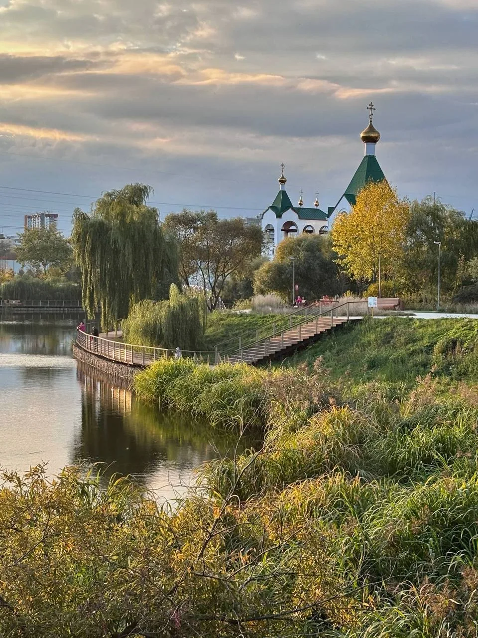 Сказочная панорама на Суздальском пруде в Новокосино