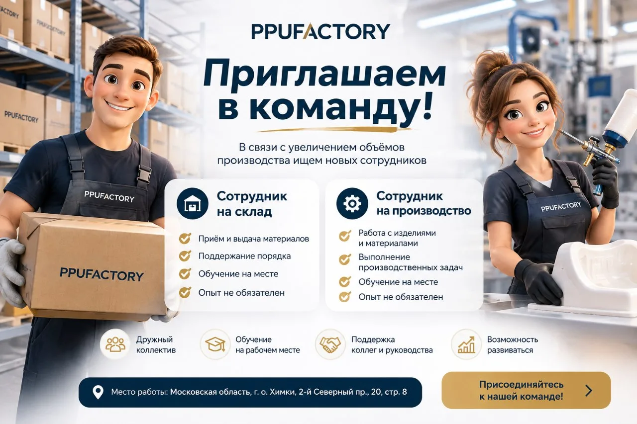 📢 PPUFACTORY приглашает новых сотрудников в команду!