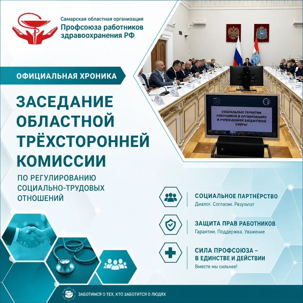 В Правительстве Самарской области состоялось заседание областной трёхсторонней комиссии...