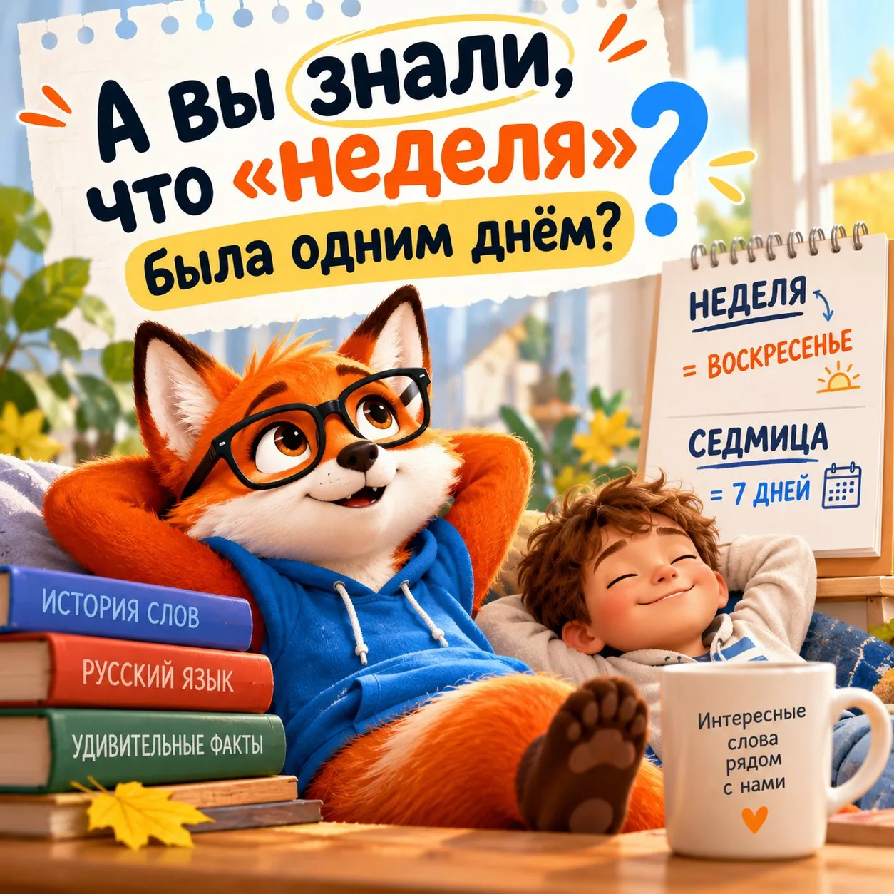 А ВЫ ЗНАЛИ, ЧТО «НЕДЕЛЯ» БЫЛА ОДНИМ ДНЁМ? 🤔