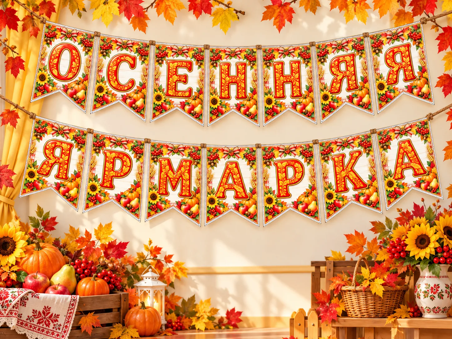 🍁 Растяжка «Осенняя ярмарка»