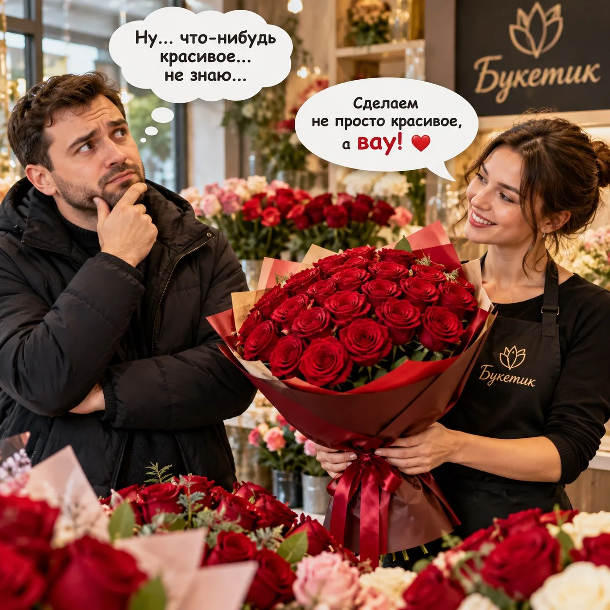 😂 КОГДА МУЖЧИНА ПРИШЁЛ ЗА БУКЕТОМ
