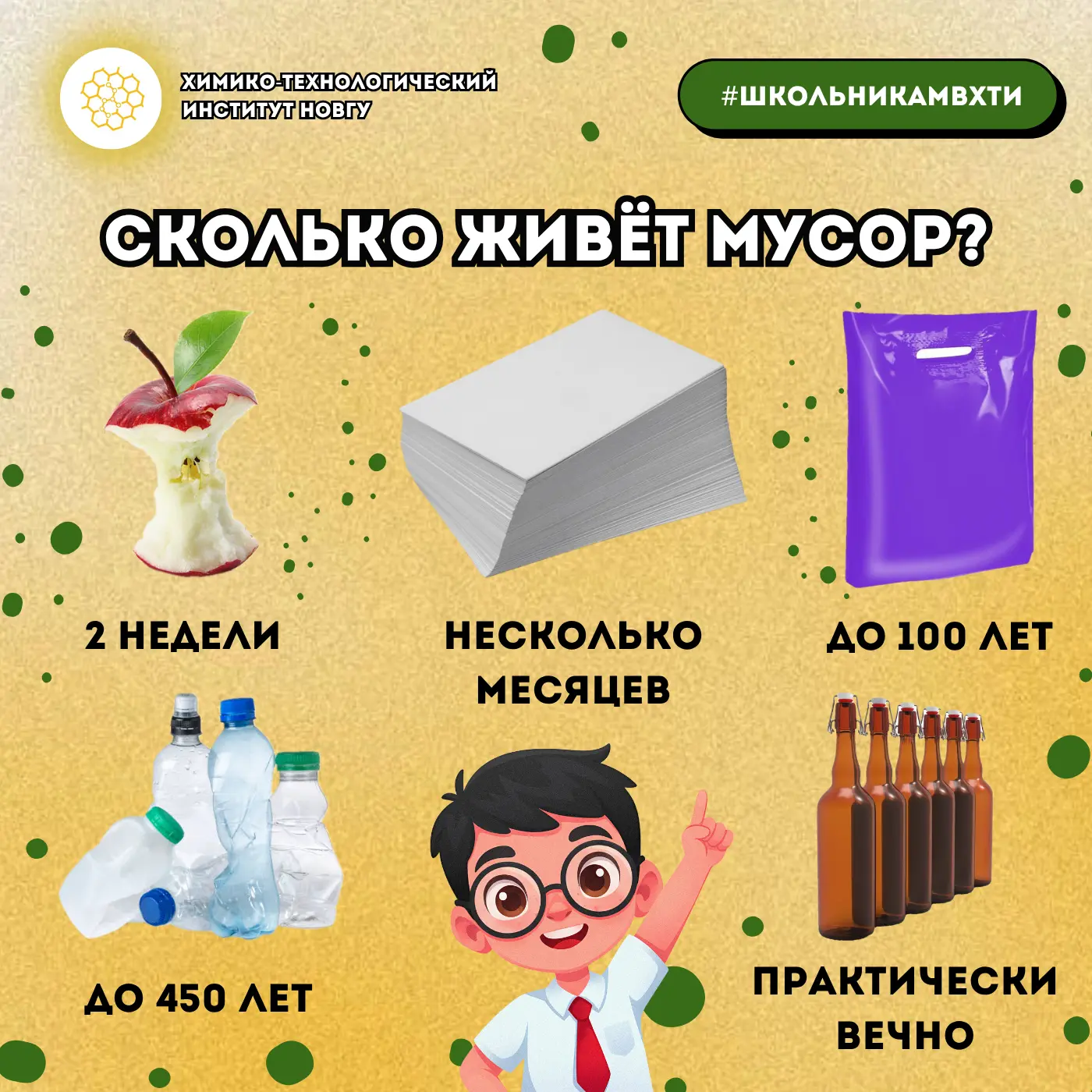 🧪 Наука на пальцах: куда девается мусор?