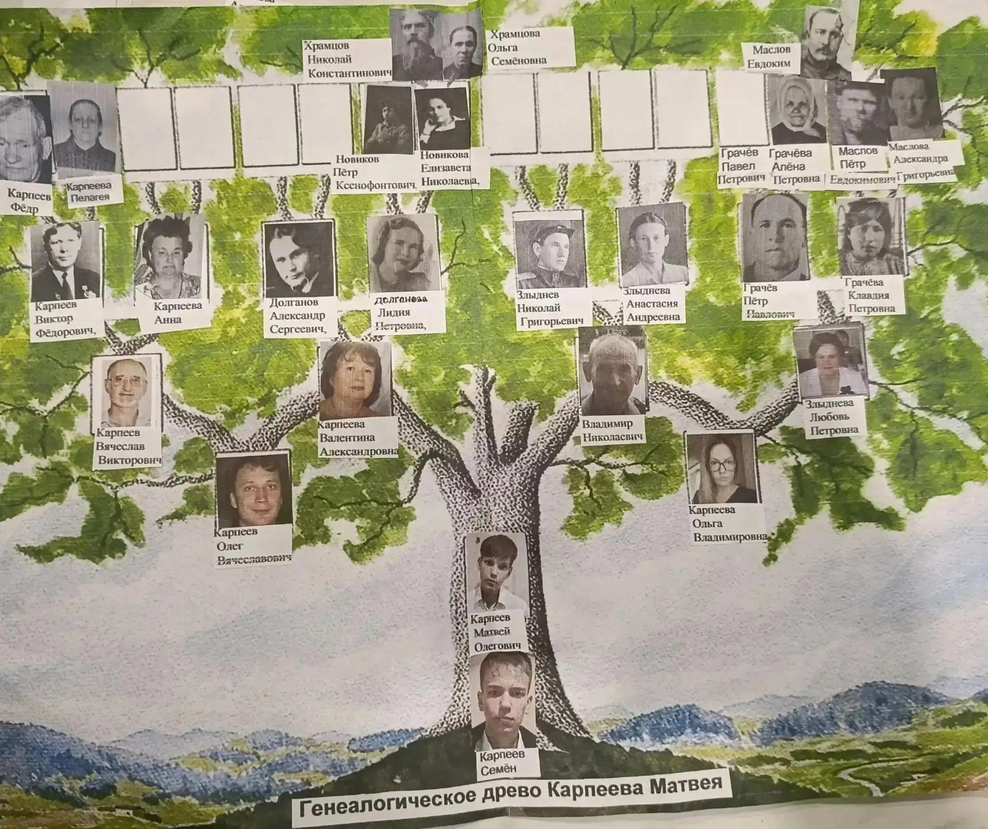 🌳 Связь поколений: семейная история в одном древе