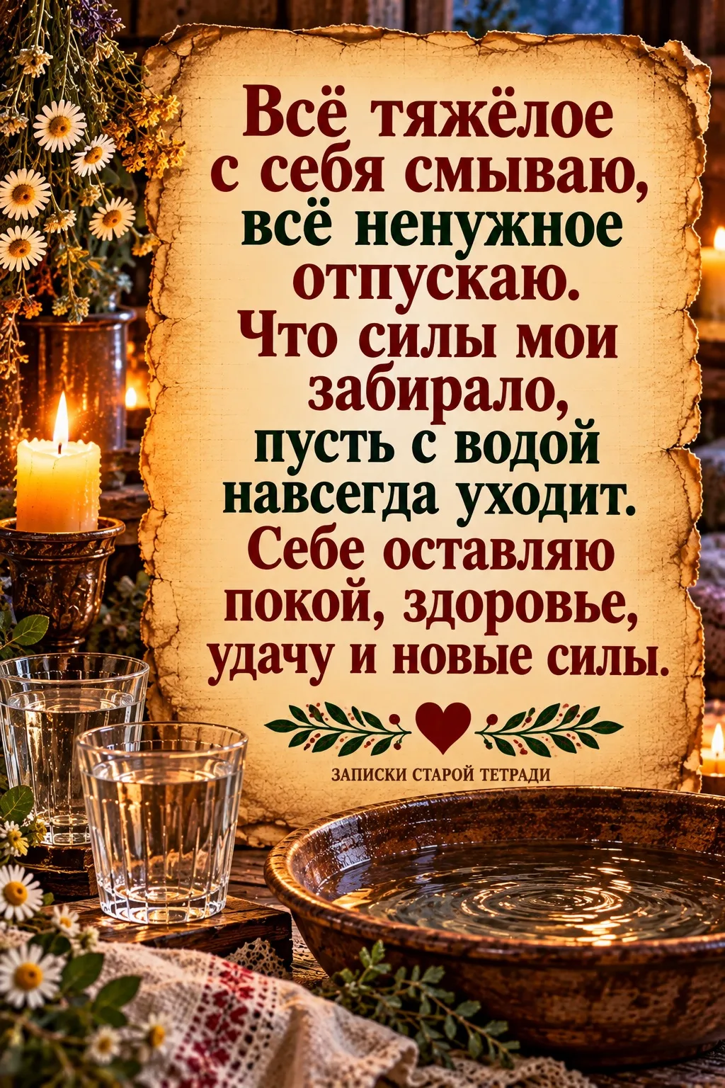 💦 РИТУАЛ НА ОЧИЩЕНИЕ ОТ НАКОПЛЕННОГО НЕГАТИВА