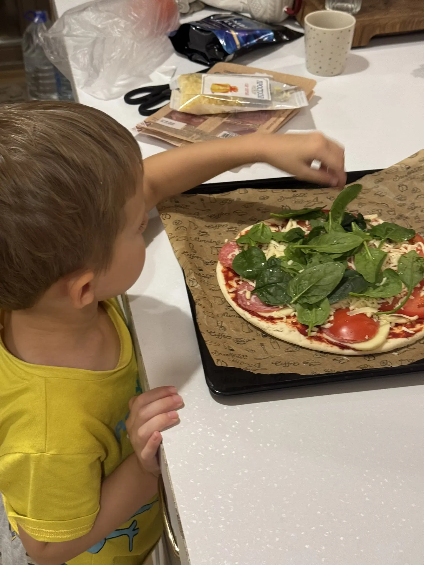 Сегодня у нас вечер домашней пиццы 🍕