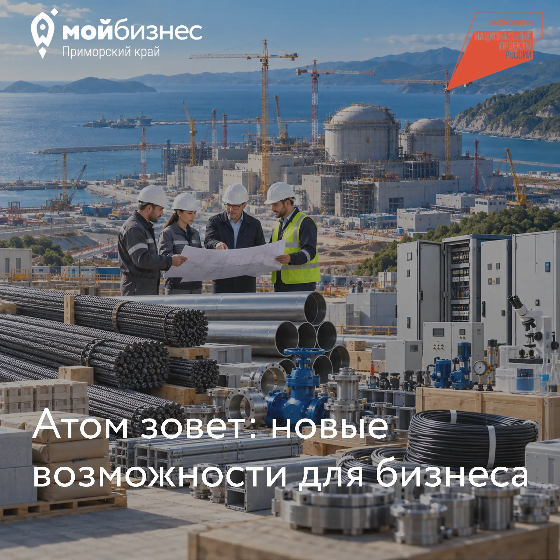 🚀Ваша продукция может стать частью первой АЭС на Дальнем Востоке