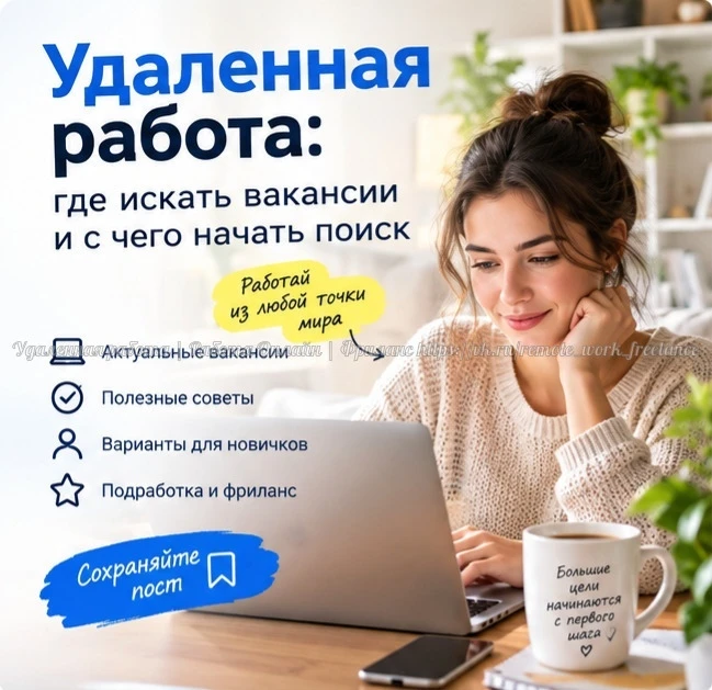 💻 Удаленная работа, фриланс и поиск работы онлайн