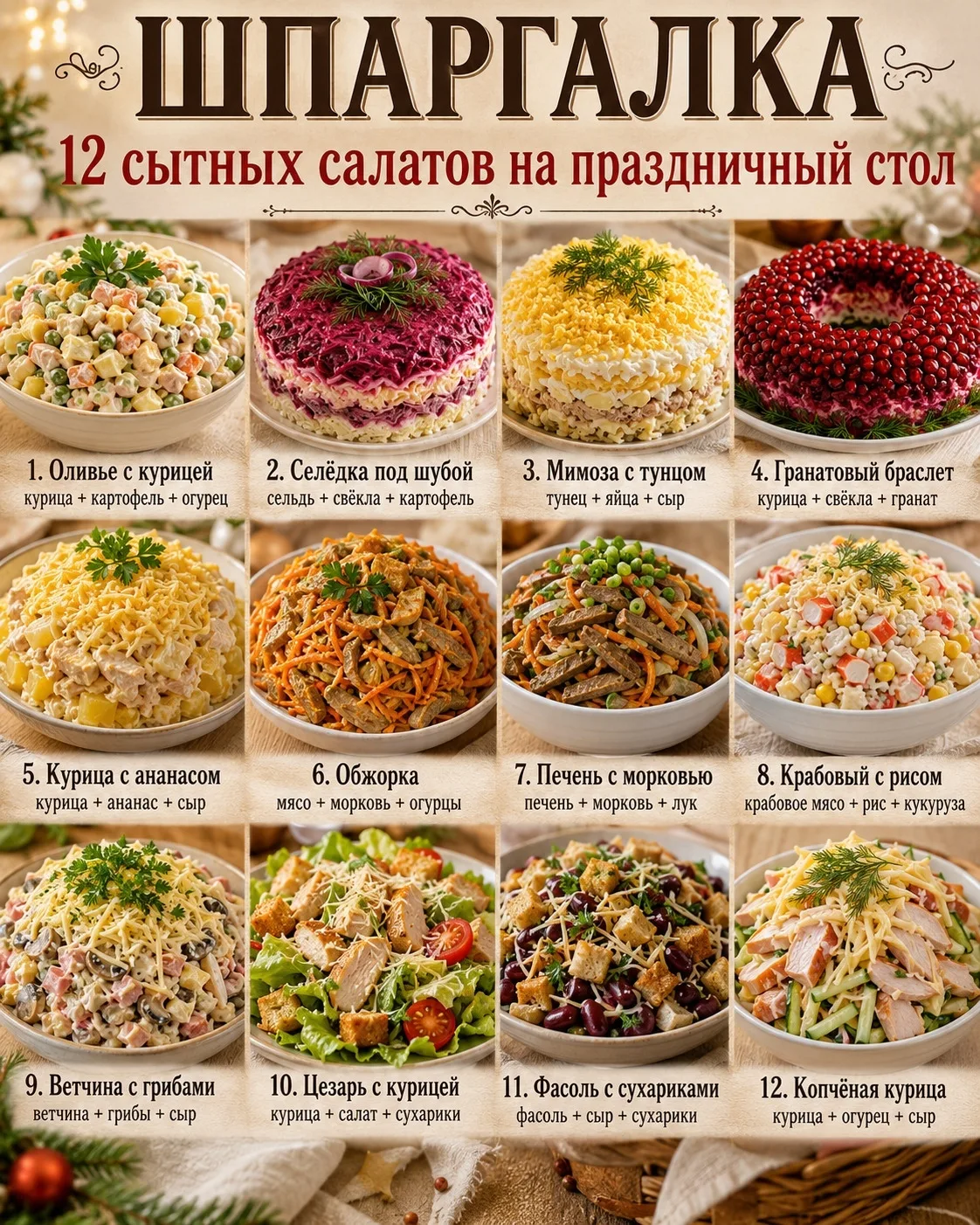 Сообщество в вк Салаты Выпечка