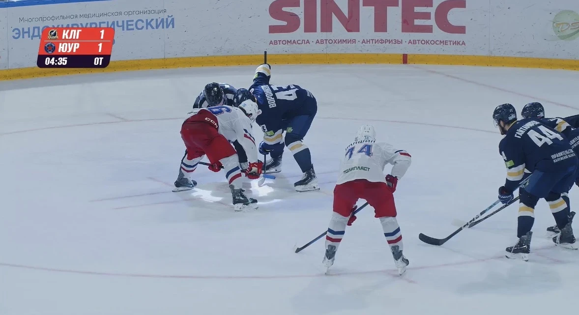 🏒 Матч ХК «Калуга» и «Южного Урала» завершился буллитами