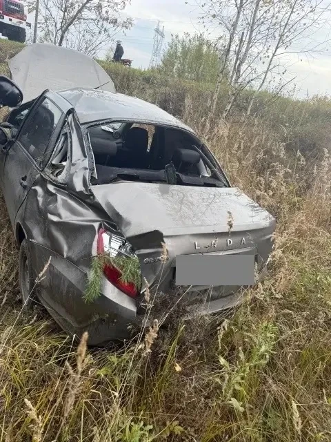 Съезд в кювет в Можгинском районе: двое пострадавших
