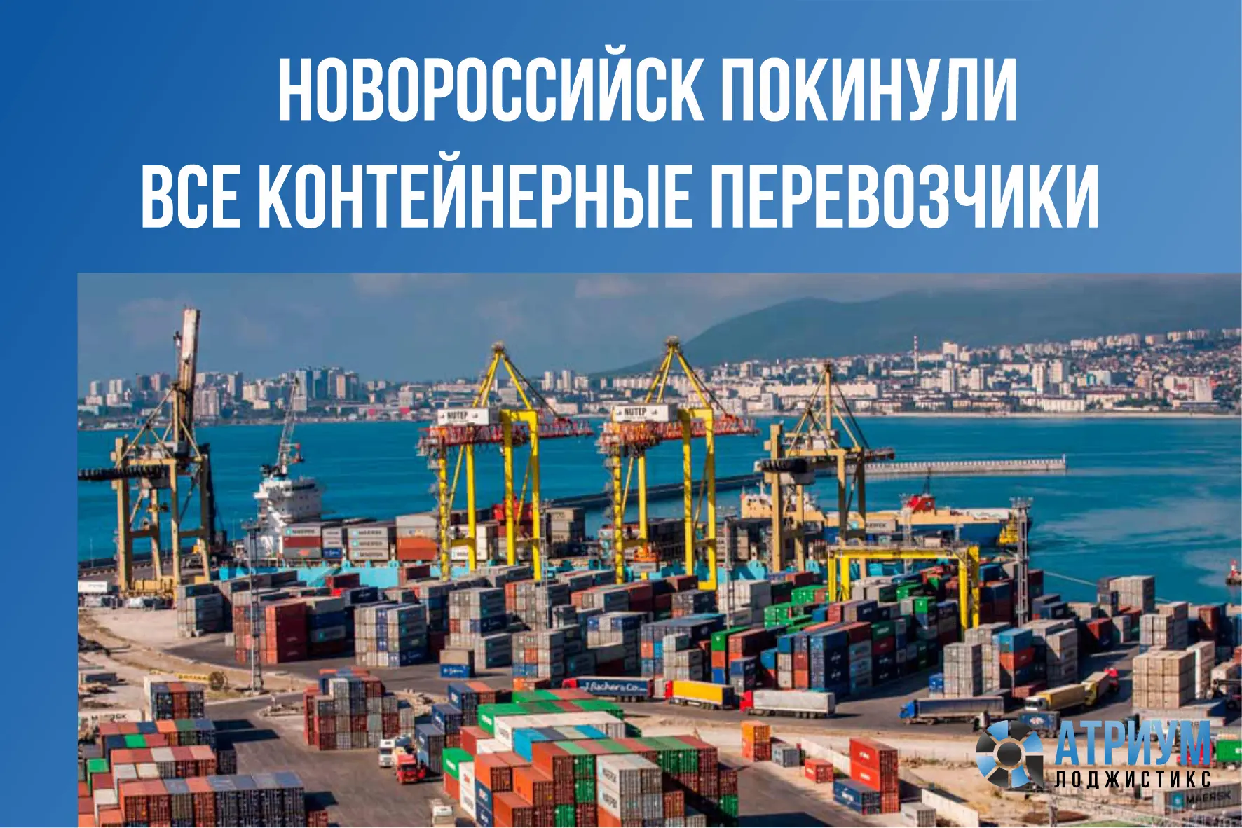 К середине октября 2026 года порт Новороссийск покинули все контейнерные линии, включая...