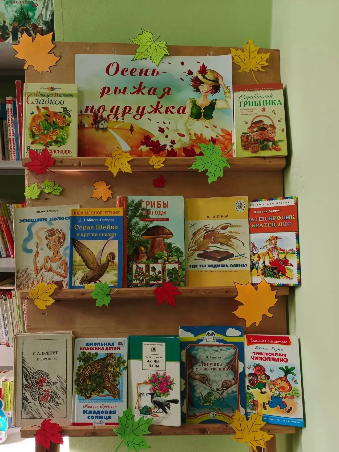 🍂📚А у нас в школьной библиотеке выставка "Осень - рыжая подружка"! 🍁                ...