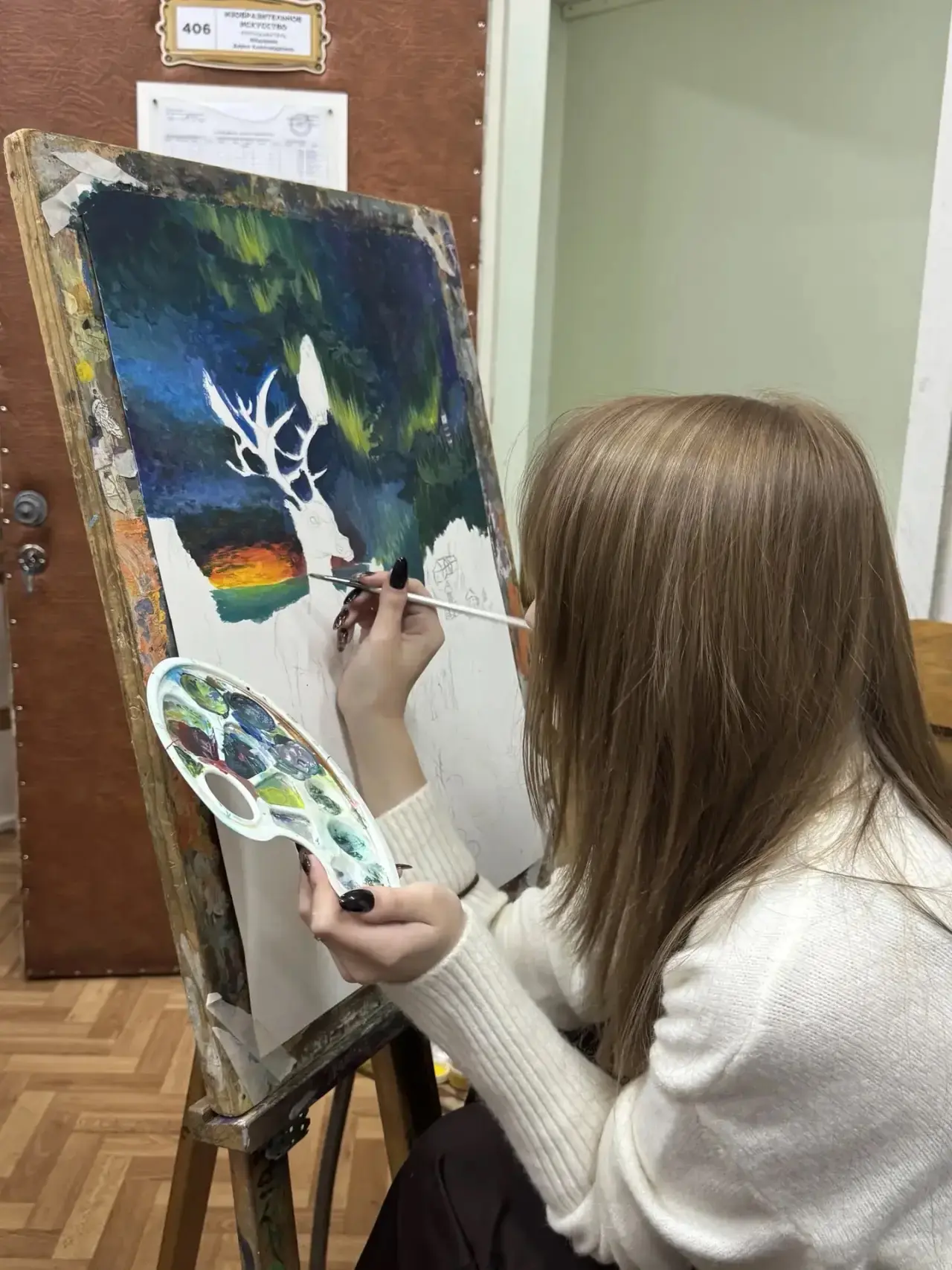 🎨✨ В Детской школе искусств города Хомска проходит олимпиада по композиции! ✨🎨