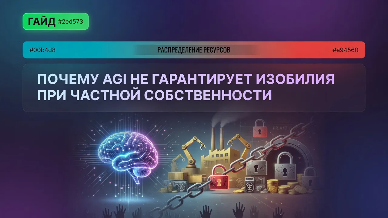 Почему AGI не гарантирует изобилия при частной собственности
