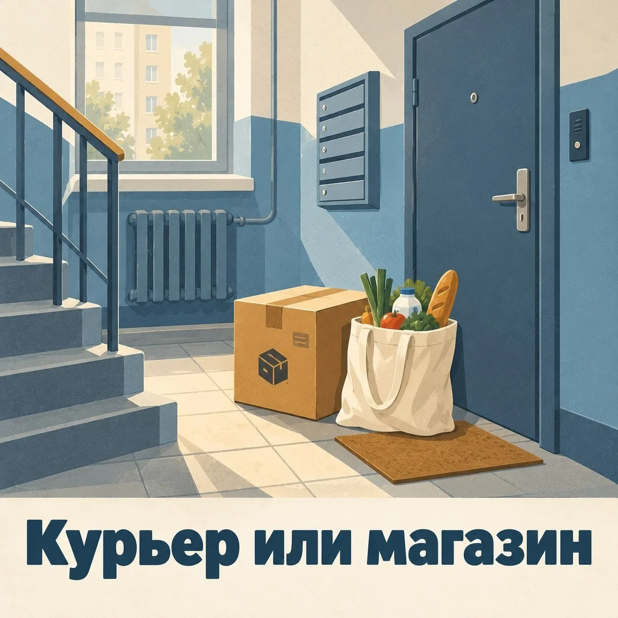 Продукты и вещи можно заказать из дома: курьер привезёт всё к подъезду, и ходить никуда...