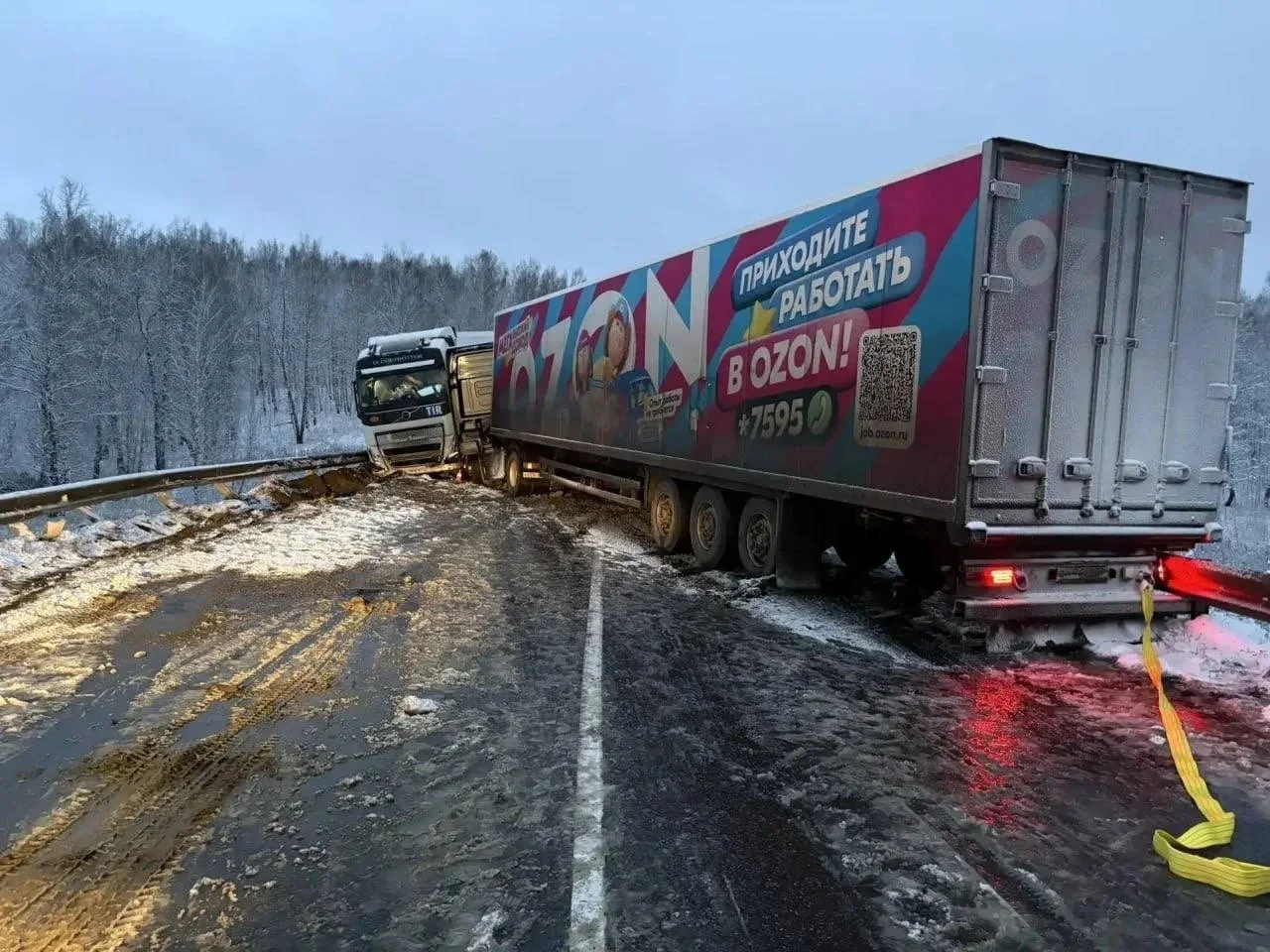 🚛 Две фуры столкнулись в Канском округе на трассе Р-255 «Сибирь»