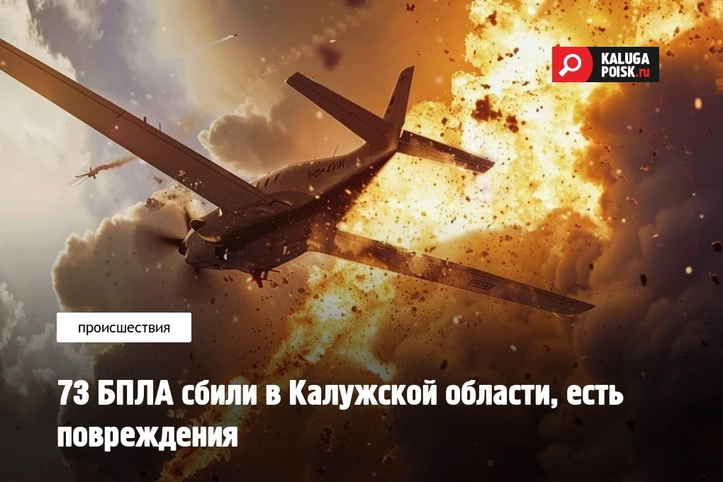 В ночь на вторник Калужская область подверглась массированной атаке боевых беспилотнико...