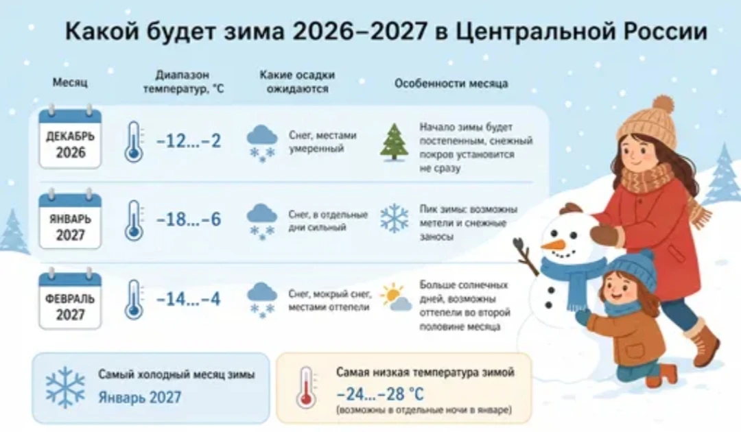 ❄️Зима в России будет аномально тёплой и даже бесснежной.