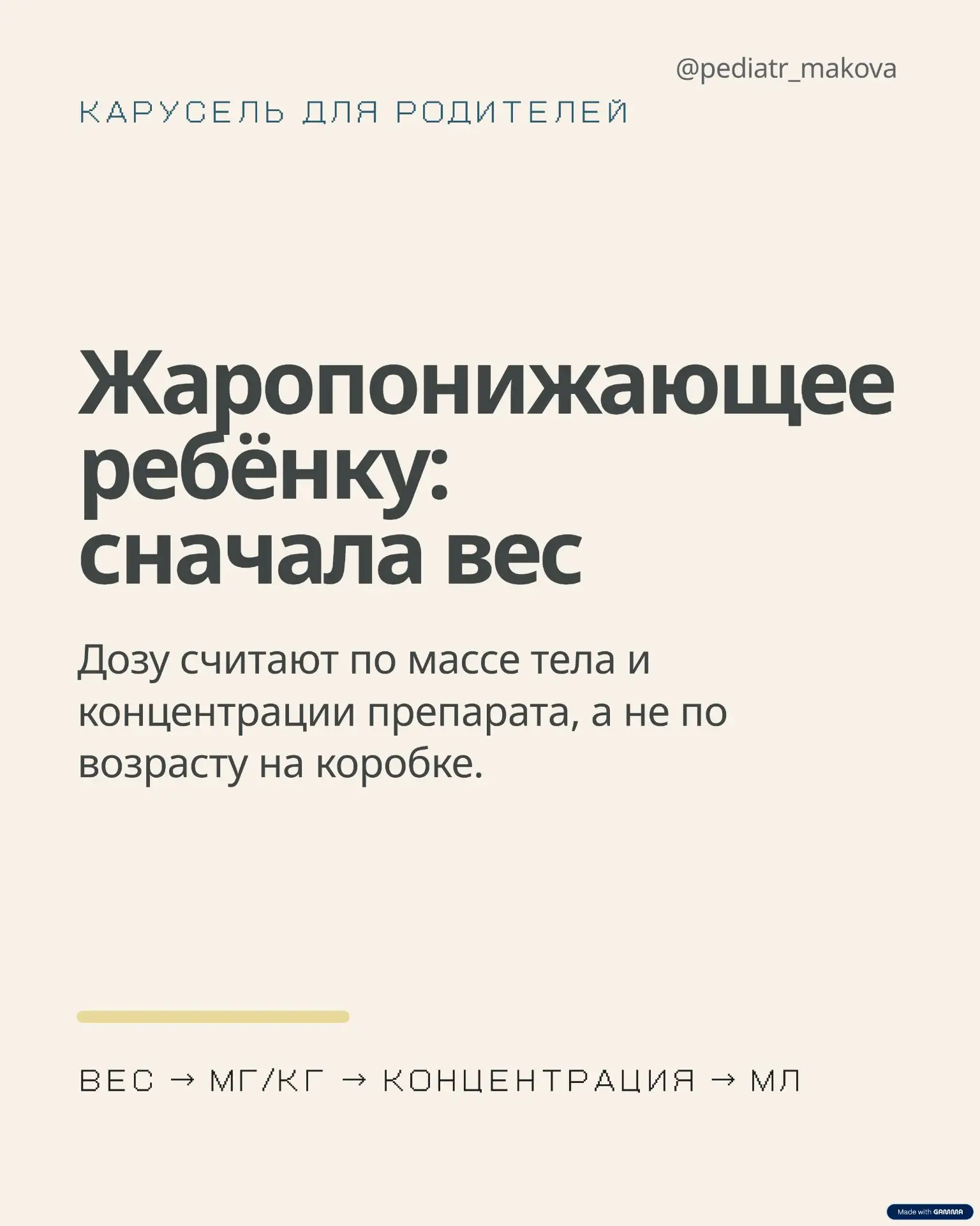 Сохраняйте памятку по дозам жаропонижающих.