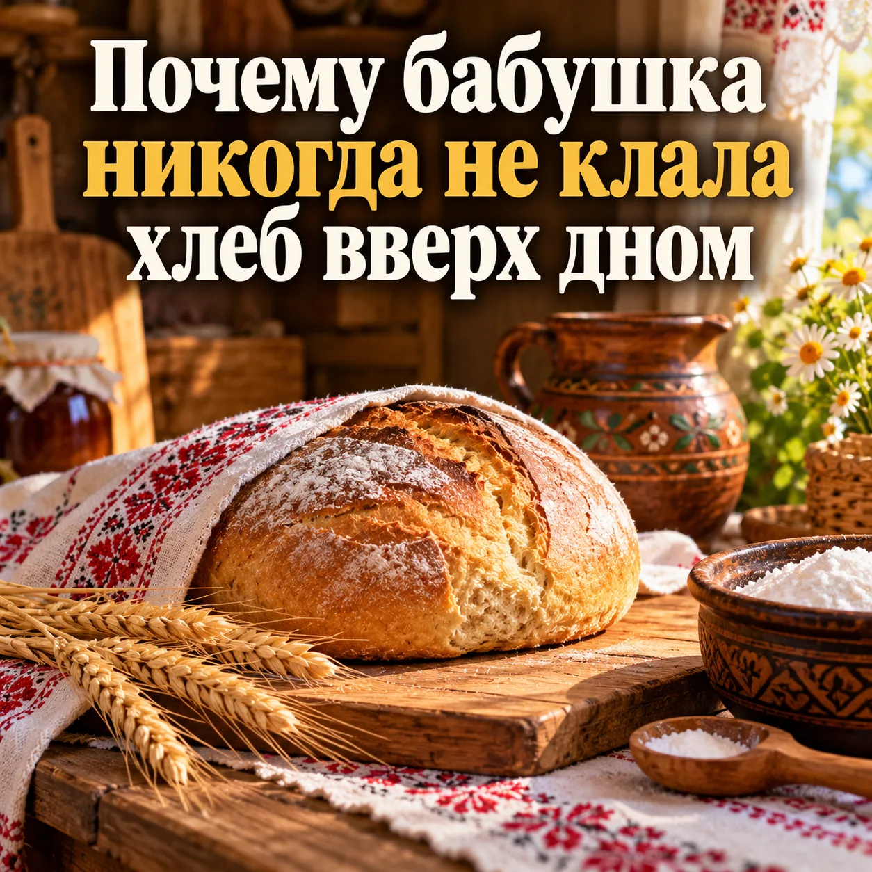 🍞 Почему наши бабушки никогда не клали хлеб вверх дном