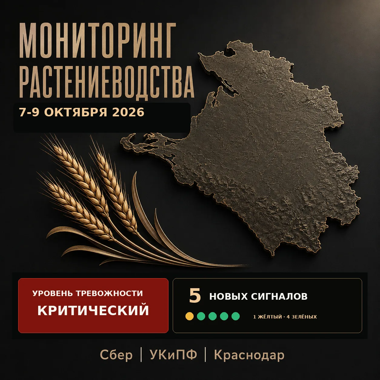 🌾 МОНИТОРИНГ РАСТЕНИЕВОДСТВА КРАСНОДАРСКОГО КРАЯ