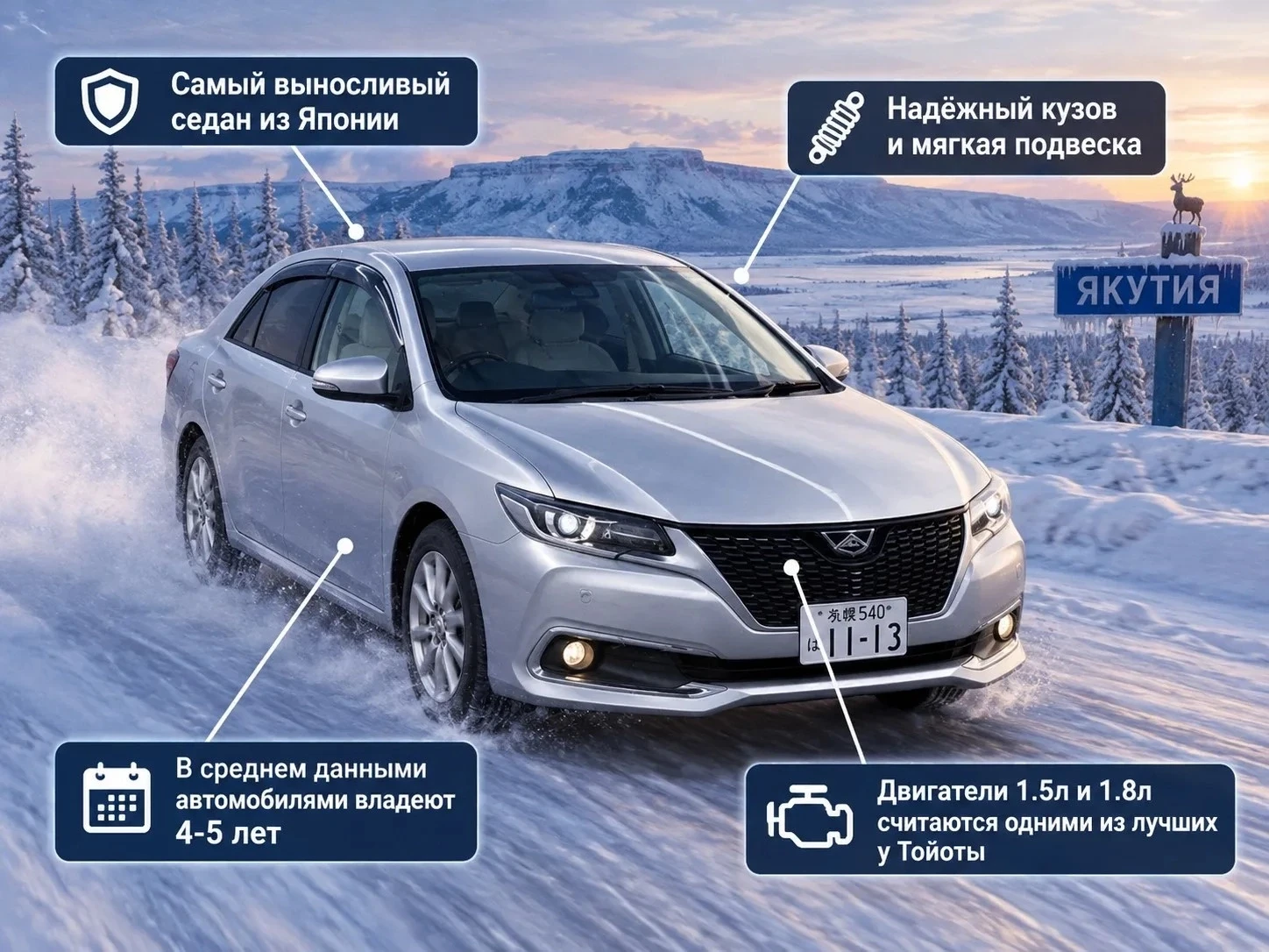 🧐 А как насчет самого надежного седана из Японии...