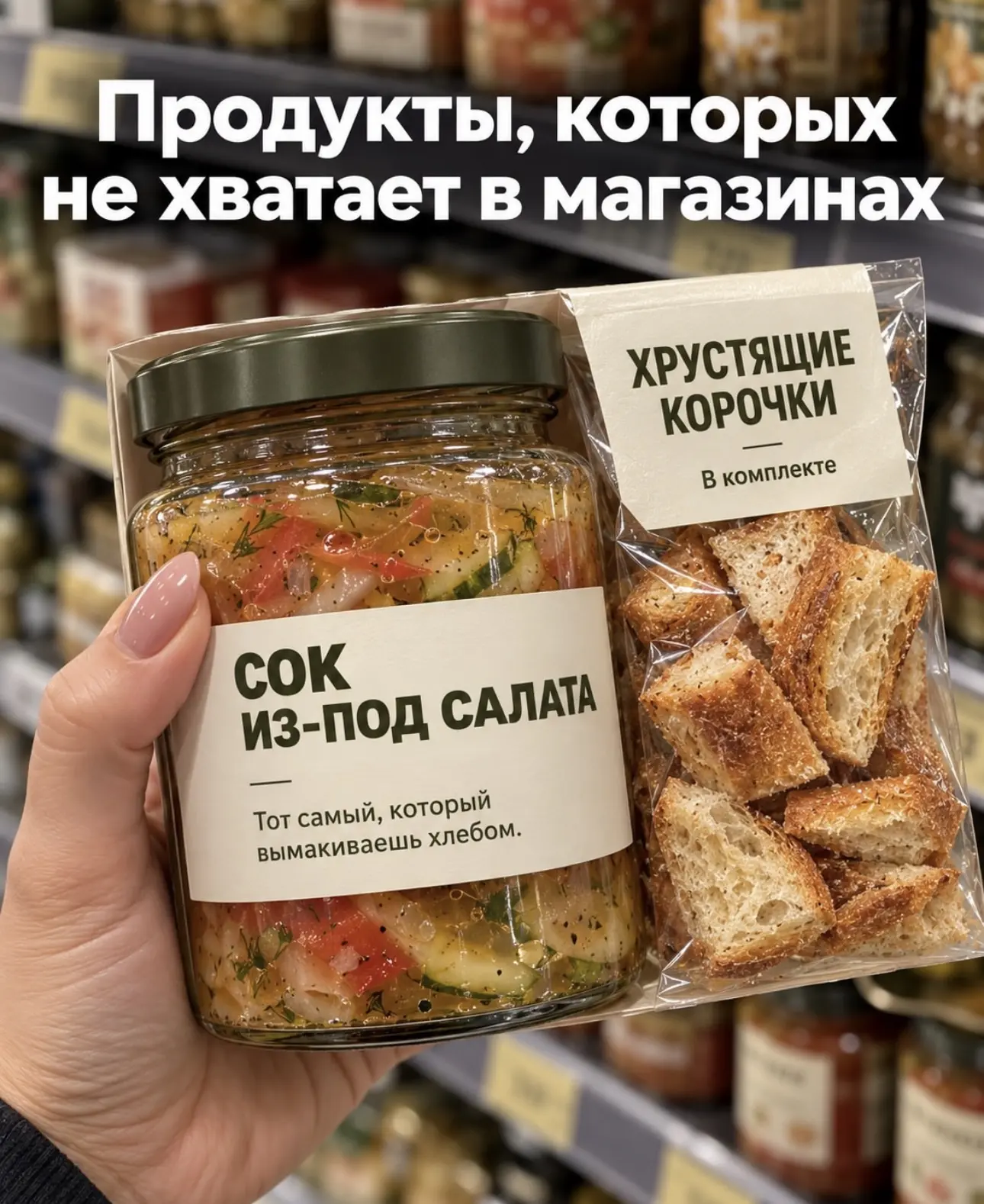 Продукты, которых не хватает в магазинах.