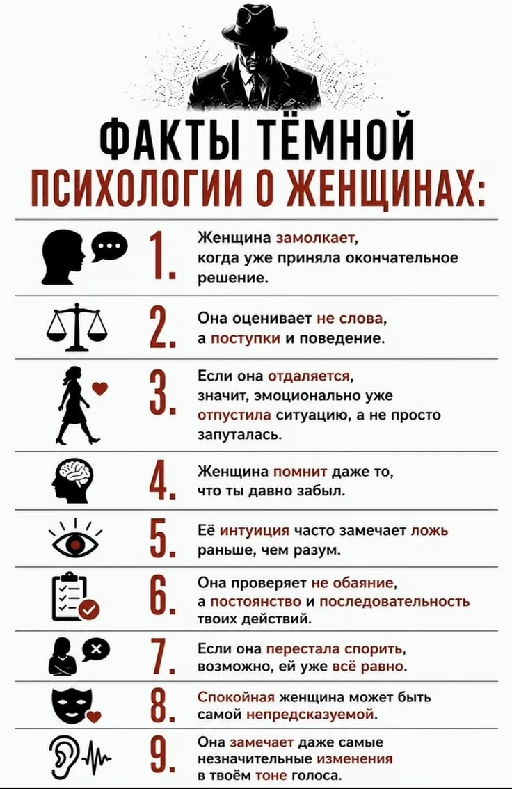 Факты тёмной психологии о женщинах.