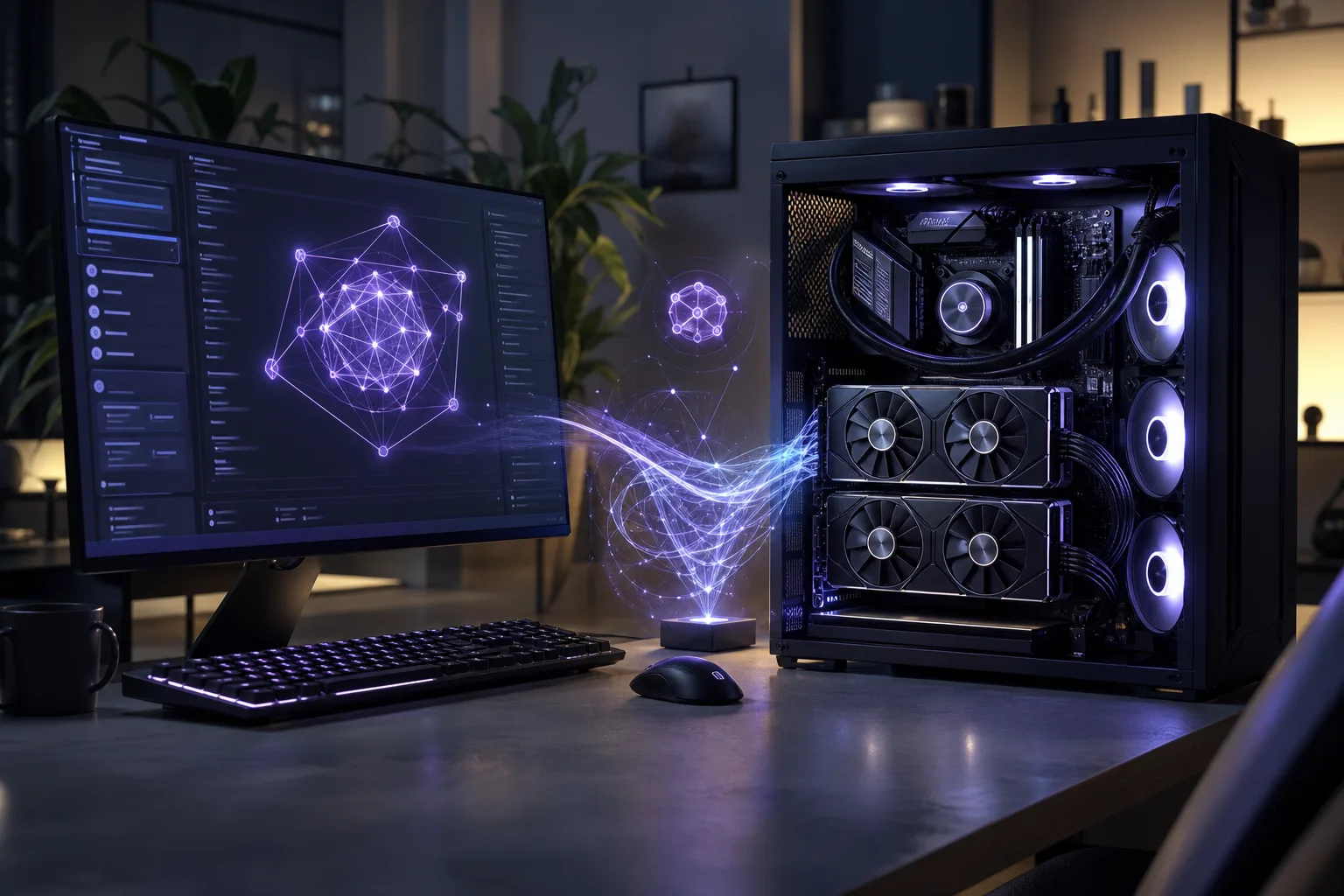 Домашний ПК с двумя GTX 1660 Super запустил локальную Qwen 2.5
