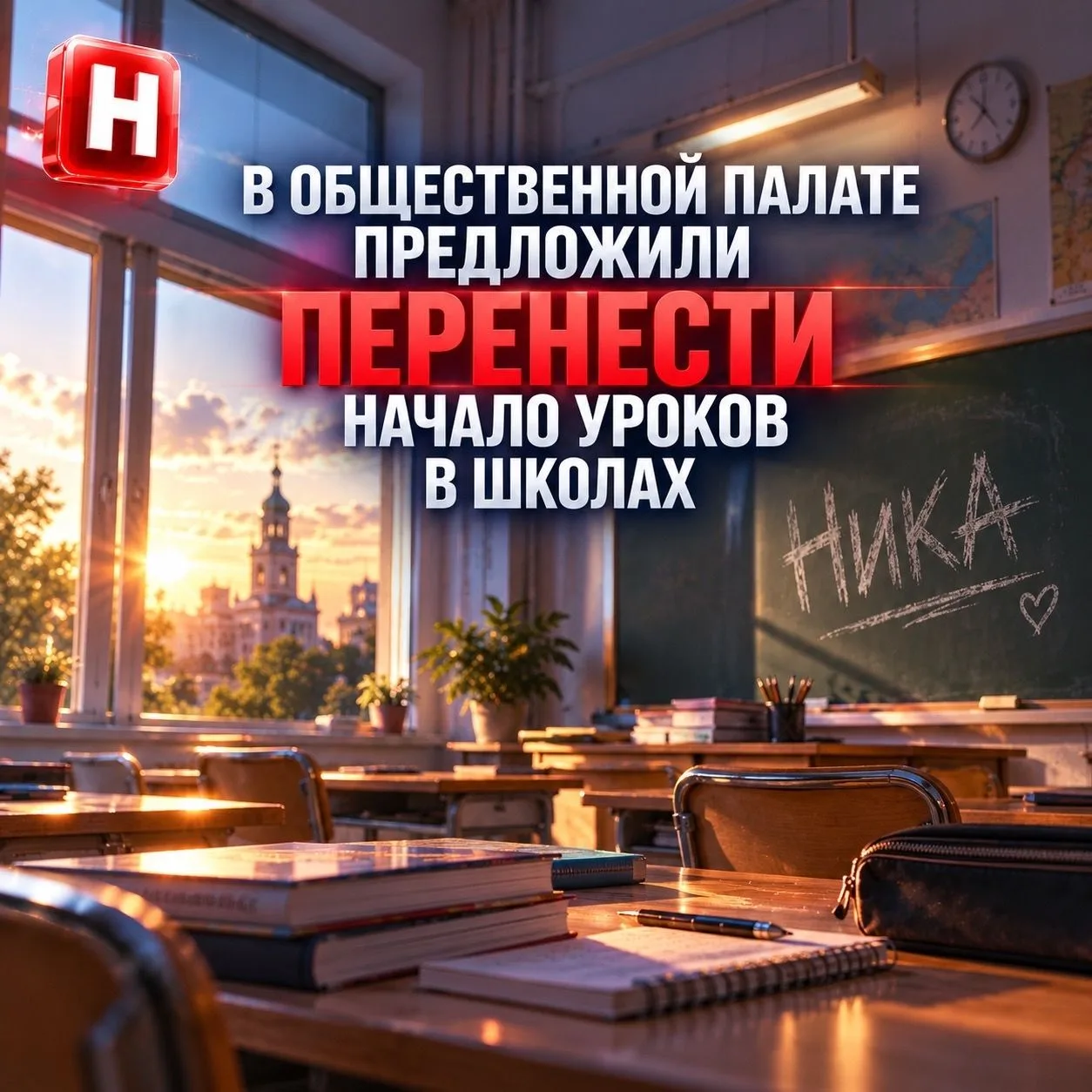 📢 В Общественной палате предложили перенести начало уроков в школах