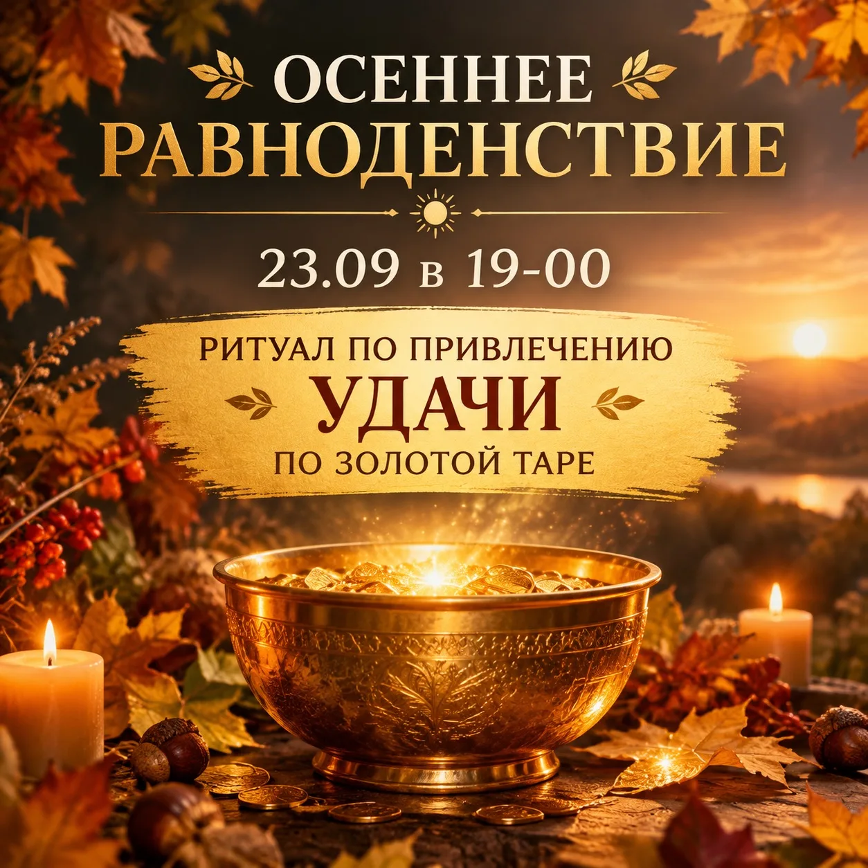 23.09 — Твой день удачи. Ритуал с Золотой Тарой