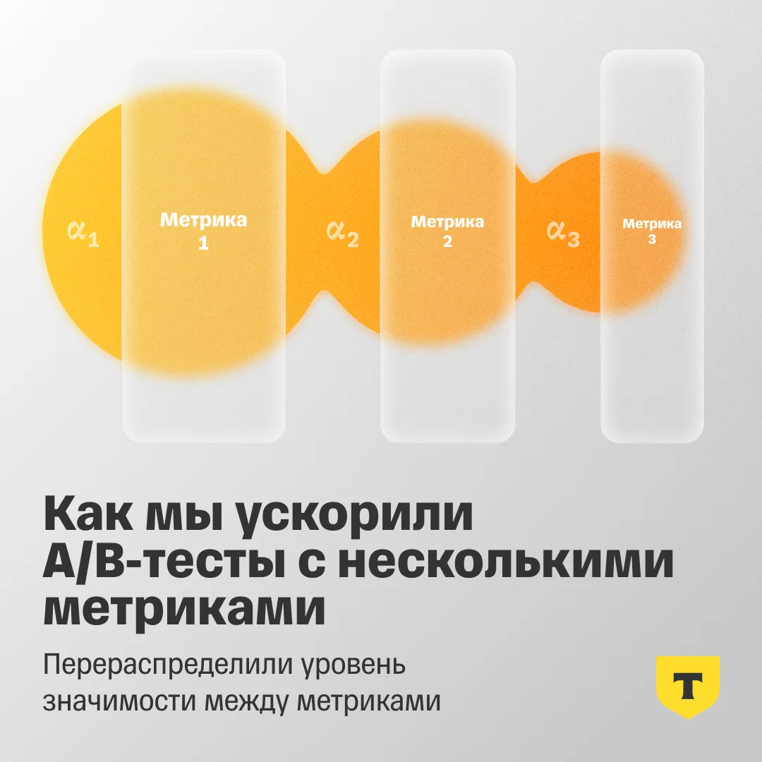 ⚡️ Как ускорить A/B-тест с несколькими метриками, не ломая статистику