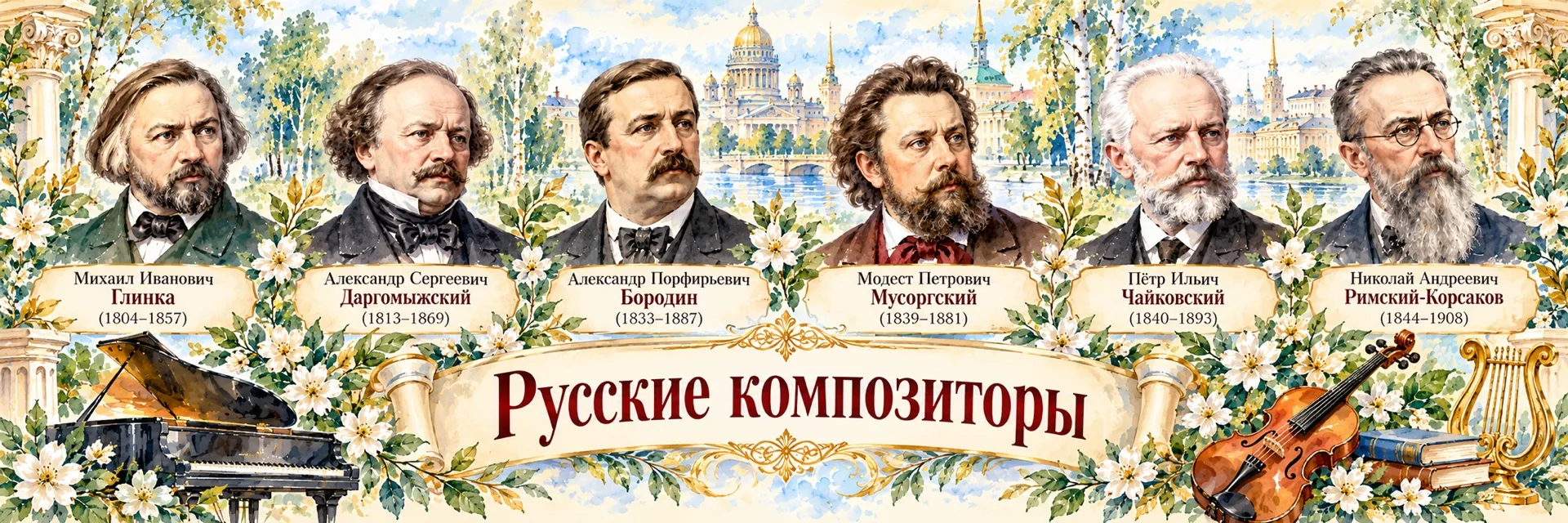 Бесплатный материал — баннер «Русские композиторы»