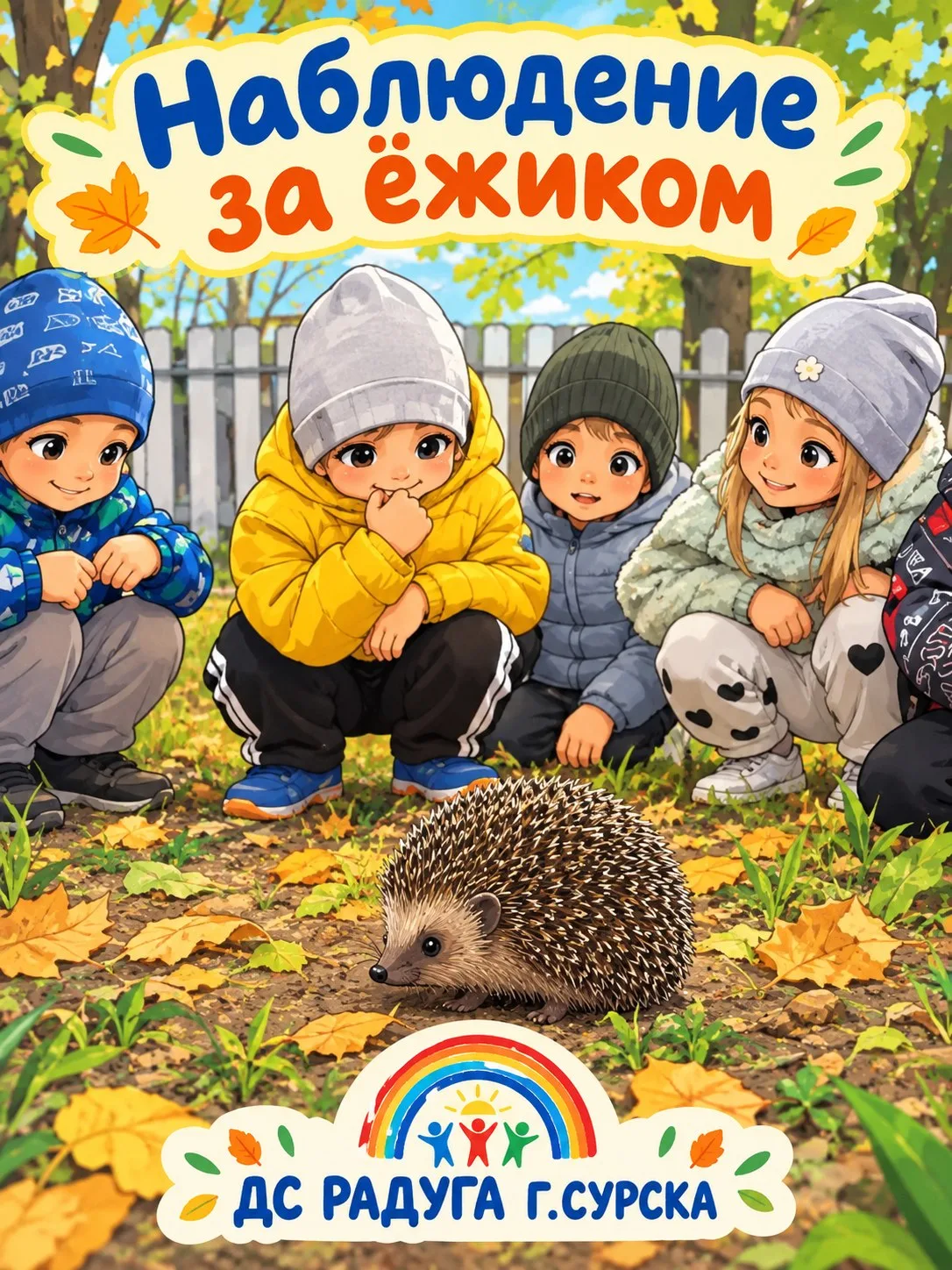 🦔 Неожиданный гость на прогулке!🦔