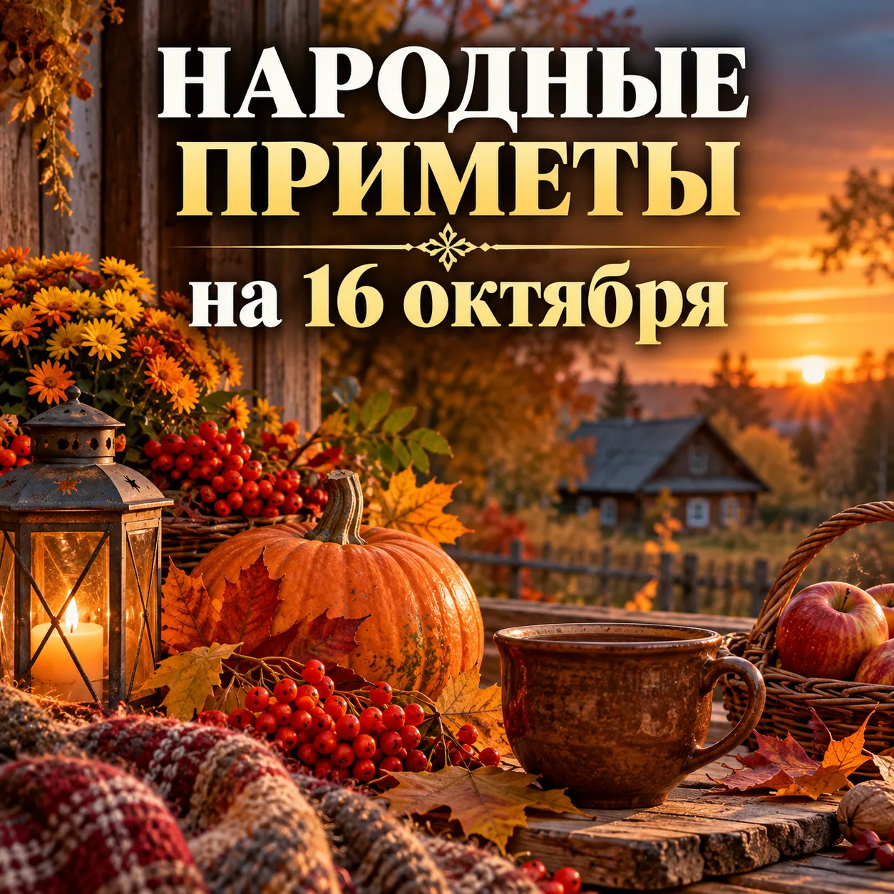 🍂 НАРОДНЫЕ ПРИМЕТЫ НА 16 ОКТЯБРЯ — ДЕНЬ ДЕНИСА ПОЗИМНЕГО