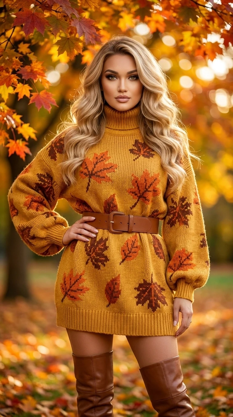 A full-body masterpiece portrait of a stunning young woman. She has long, flowing blond...