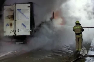В Верхнем Уфалее во время движения загорелась грузовая «ГАЗель»