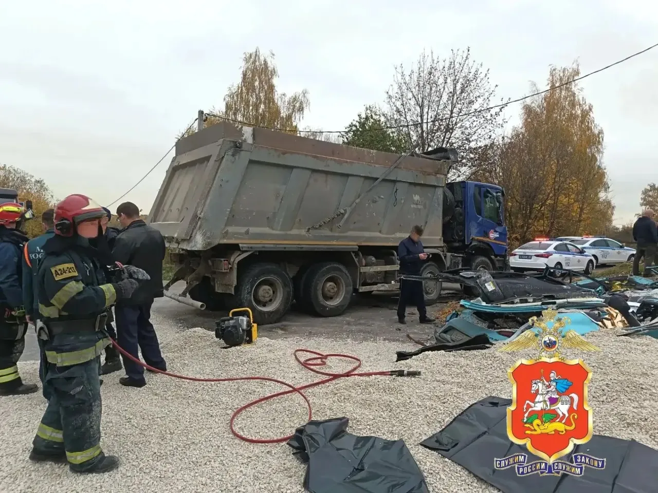 🚨По предварительной информации, водитель груженого большегруза не справился с управлен...