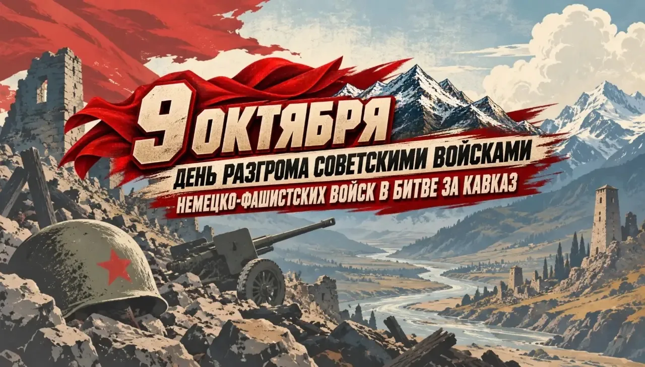 📅9 октября — День разгрома советскими войсками немецко-фашистских войск в битве за Кав...