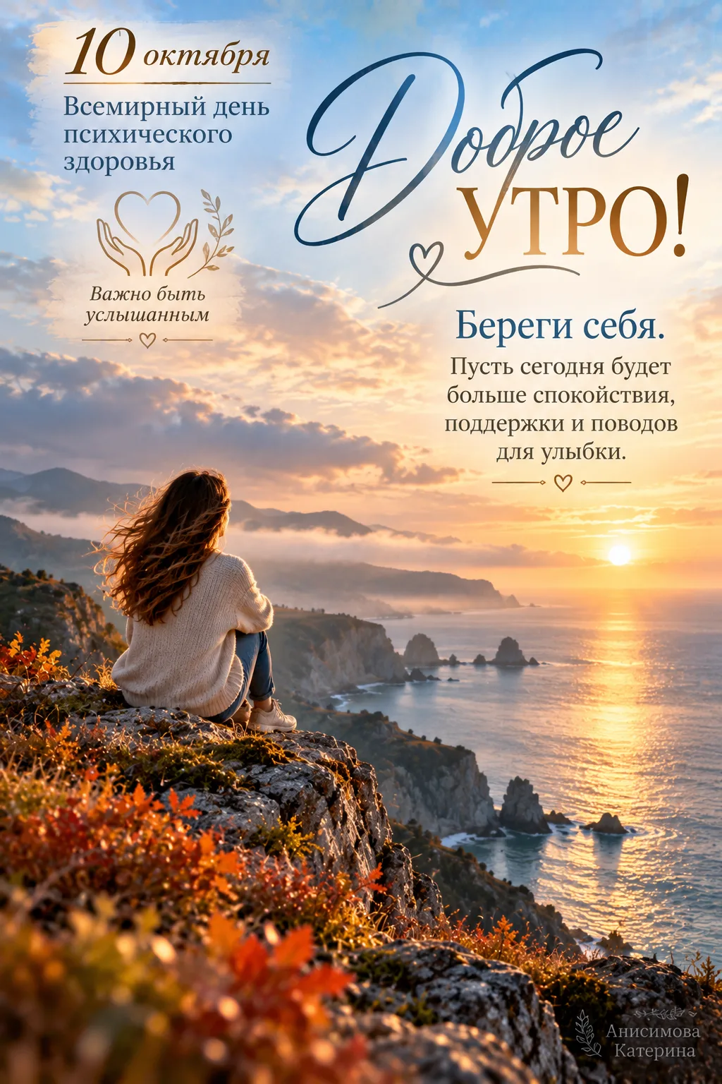 🥰 Оставляйте реакции, если понравилась открытка и делитесь с близкими ❤️