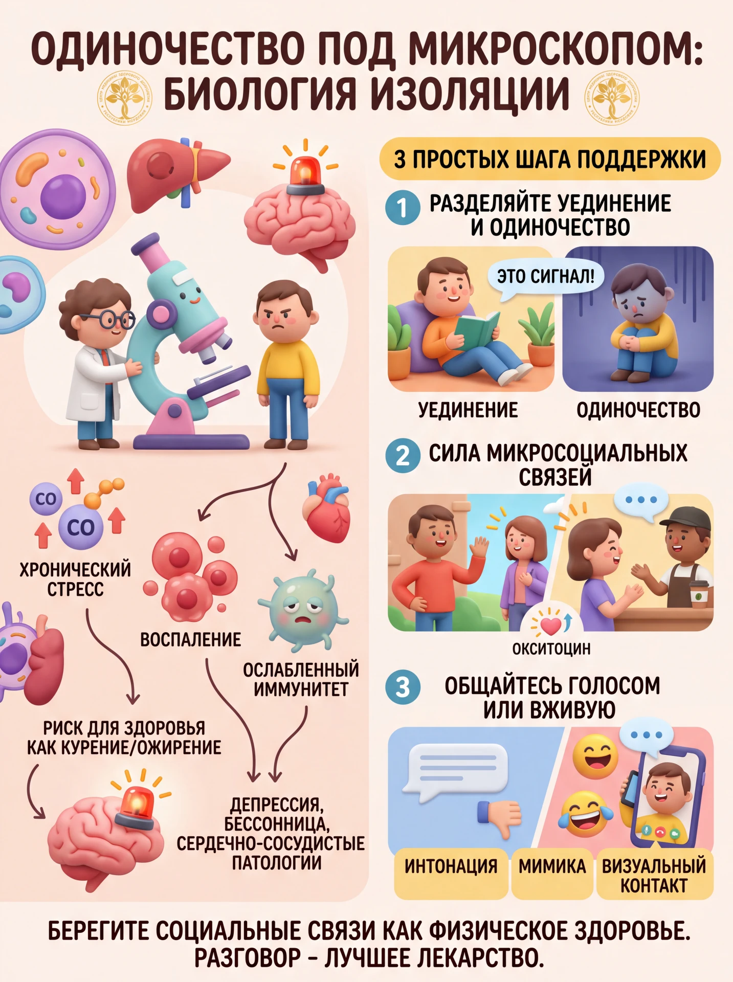 Одиночество под микроскопом: как изоляция меняет биологию организма