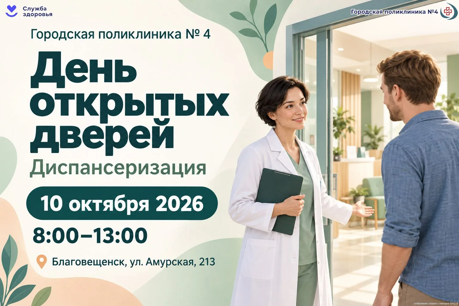 💚 Давно собирались проверить здоровье? Сохраните дату — 10 октября!