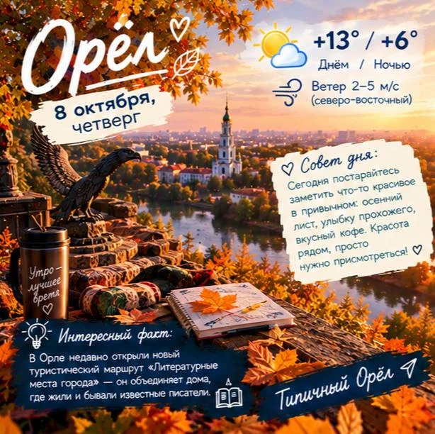 💤 Доброе утро, Орёл!
