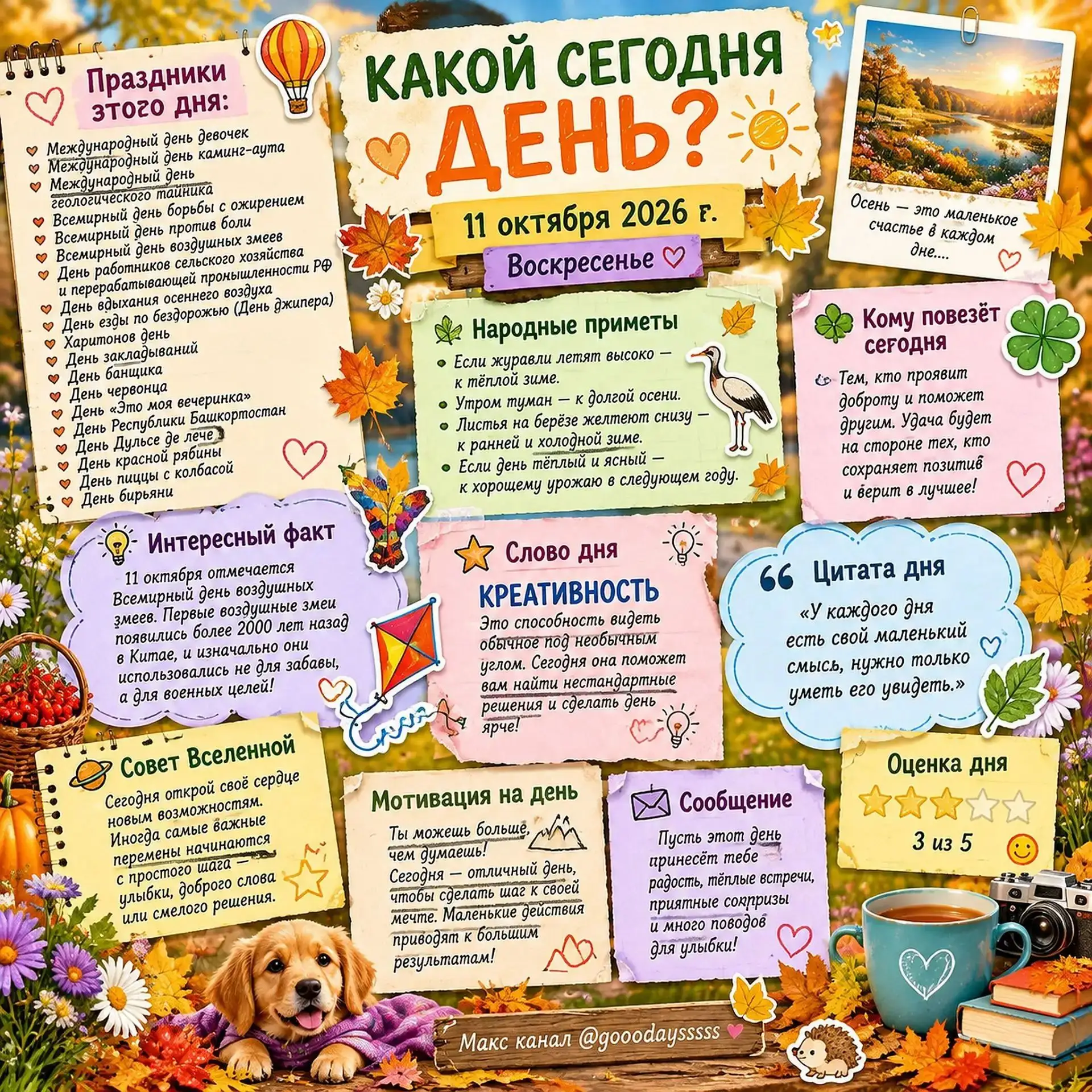 #какойсегоднядень