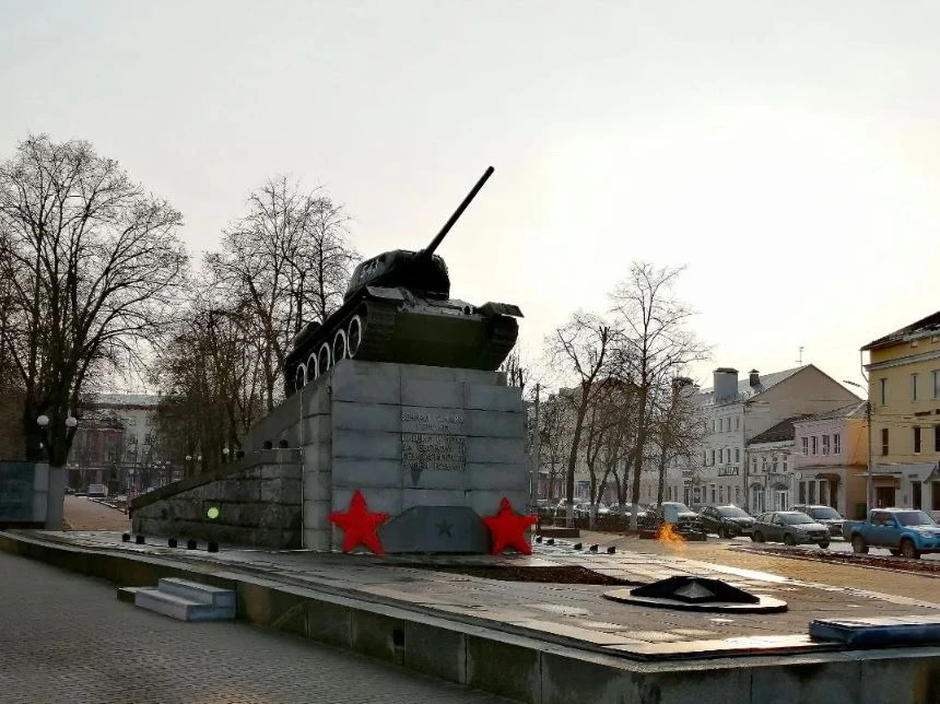 В Орле на целый год ограничат движение у сквера Танкистов