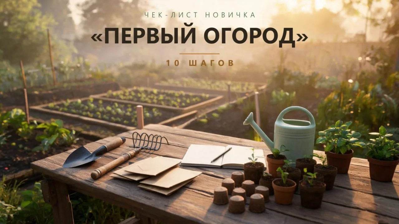 Первый огород: 10 шагов 🌱